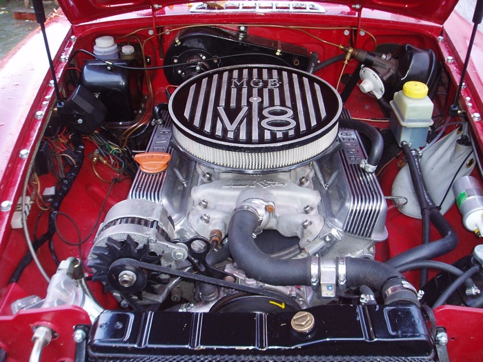 MGB Rover V8 installed