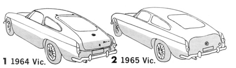 1964 MGB Gran Turismo vs 1965 MGB Fastback Sketch