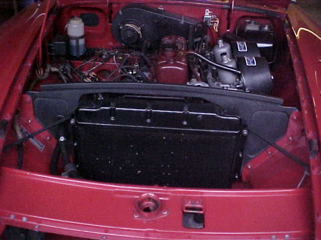 Early MGB solid radiator surround