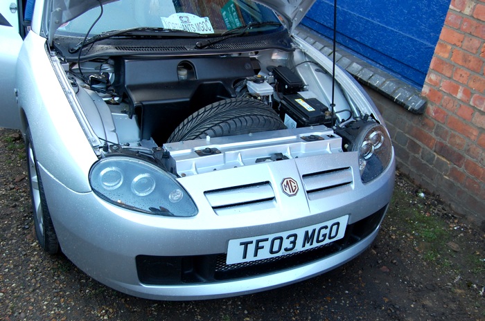 MG TF 135 front end repaired