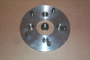 MG TD Aluminum Wheel Adaptor Detail