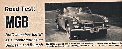 MGB Launch 1962 Article 1