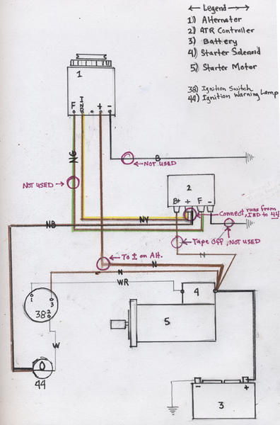 1968 Lucas Alternator And External 4tr, Lucas 15ac Alternator Wiring Diagram