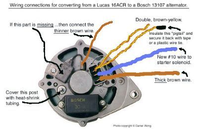 Bosch alternator installed, but not charging. : MGB & GT Forum : MG  Experience Forums : The MG Experience  Bosch 12v Alternator Wiring Diagram    The MG Experience