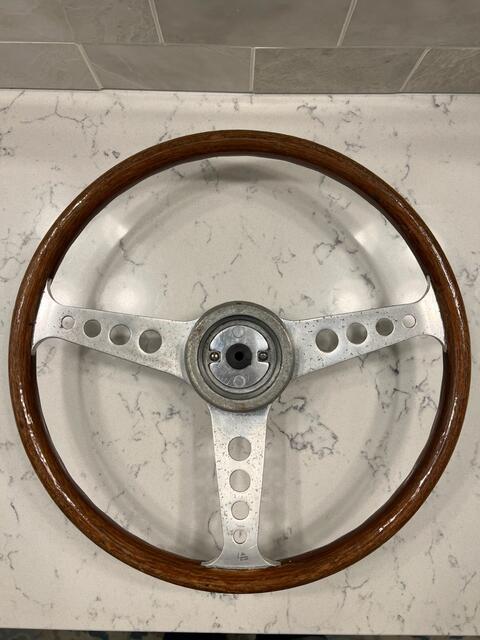 [Sold] Les Leston Grand Prix Wood Steering Wheel & MGB Hub : Buy, Sell ...